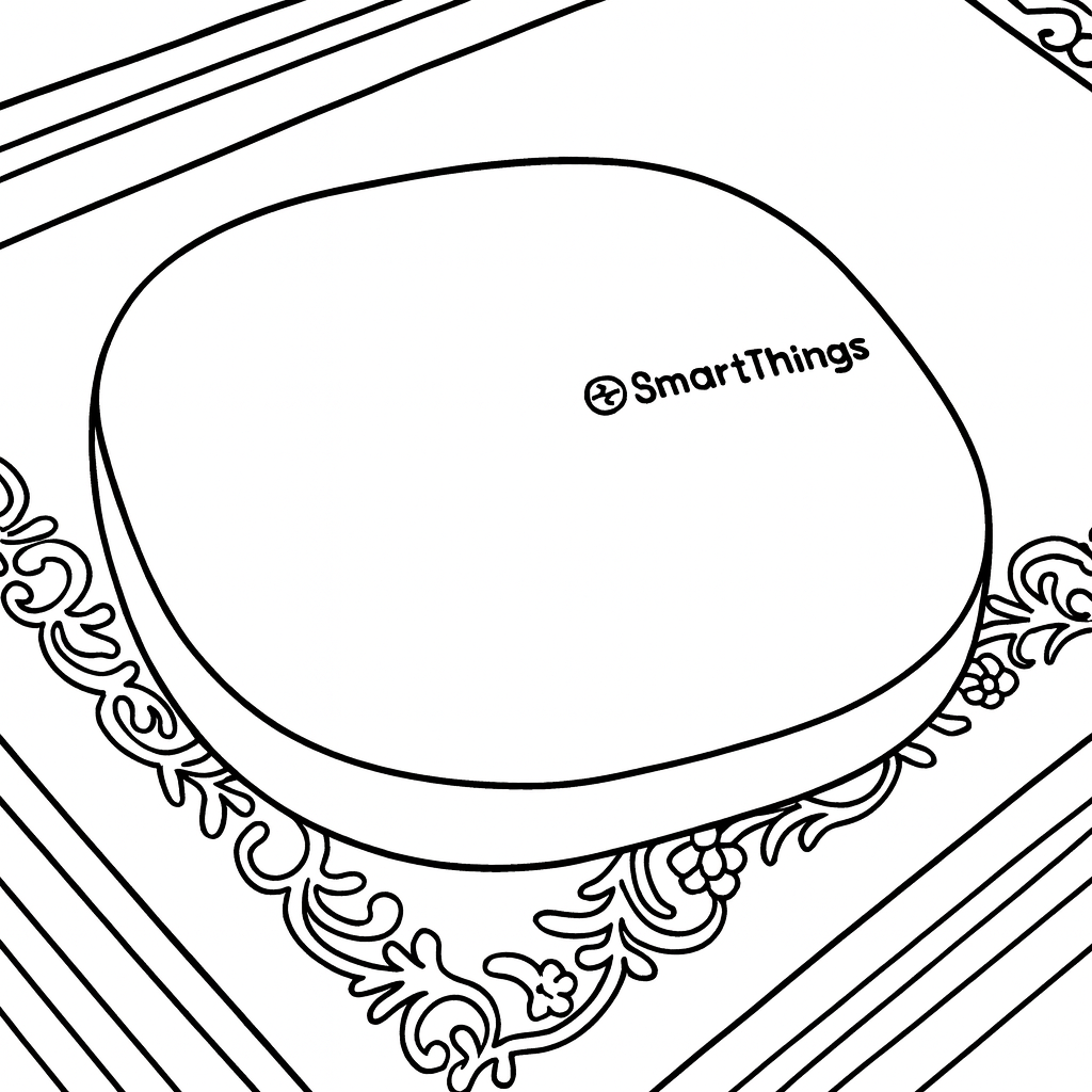 What do the different color lights mean on Smartthings Hubs?